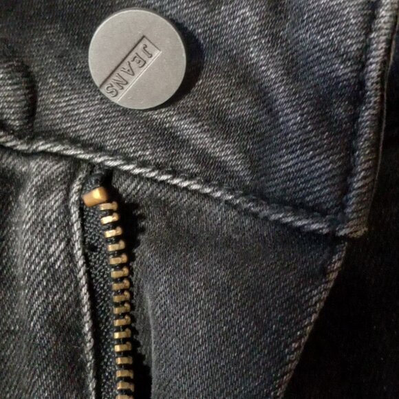 Lattelier Jeans Black Stone Washed Unhemmed Rough Edge (M) 27" - Picture 10 of 16